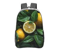 peiyeety Zaino trasparente al limone fresco, resistente, in PVC, per concerti, lavoro e viaggi
