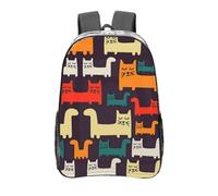 peiyeety Zaino trasparente Bench Cat, resistente, in PVC, per concerti, lavoro e viaggi