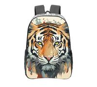 peiyeety Zaino trasparente in PVC resistente con faccia di tigre, modello Anno della tigre, per concerti, lavoro e viaggi