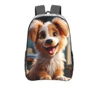 peiyeety Zaino trasparente in PVC resistente con simpatico cane, ideale per concerti, lavoro e viaggi