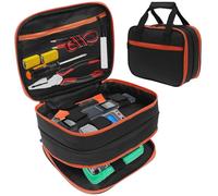 PEIZHIYC Borsa multimetro universale, 26,7 x 20,3 x 12 cm, con tasche multiple e cordoncini elastici, impermeabile, resistente agli strappi, per attrezzi, amperometro, multimetro