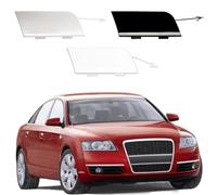 PEJLHK Copertura Gancio Traino Paraurti Anteriore Auto per Audi A6 C6 2004-2008,Tappo Gancio Traino,Tappo di Rifinitura,Materiale ABS,B-Silver