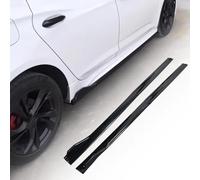 PEJLHK Minigonne Laterali AntiGraffio Auto per BMW E81 E82 F20 E87 E88 F46 F45F22 F44 E92 E90 F30, Spoiler Laterale di Estensione, Splitter Alette, ABS,Black-Black