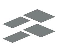 Peka 300.1104.56 - Set di tappetini antiscivolo per cassetti da cucina Magic-Corner Standard KB, 500 mm, silicone grigio noce, argento