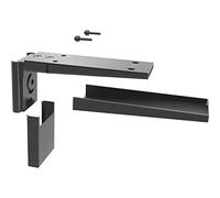 PEKA 600.0386.90 Pecasa-Supporto da Parete per Tavolo in Legno, Regolabile, 30 kg, in lamiera d'Acciaio, Colore: Nero, Argento