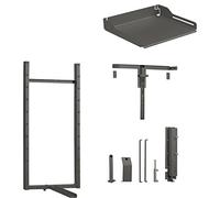 PEKA Pleno Standard 100.0842.43 - Set di estrazioni per armadio da cucina, 600 mm, con 4 schede, in acciaio antracite, argento