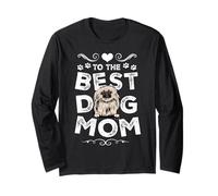 Pekingese Best Dog Mom Dogs Lovers Funny Mothers Day Maglia a Manica