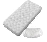 PEKITAS Materasso protettore/materasso impermeabile copre trapuntato - Culla 60 x 120 cm Made in Spagna