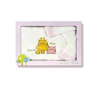 PEKITAS Set 3 lenzuola in coralina per lettino 60 x 120 cm, calde, grande spessore, morbide, invernali, pile (federa cuscino + lenzuolo con angoli - lenzuolo sopra) Animali rosa