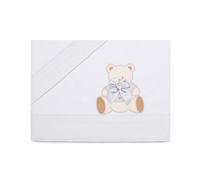 PEKITAS Set di lenzuola 3 pezzi per lettino 60 x 120 cm 100% cotone realizzato in Portogallo Orso Colore