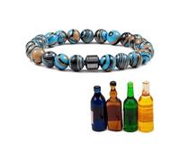 PEKJDS Bracciale anti-alcol Glame - ridurre l'urgenza di bere, Bracciale magnetico regolabile Glame anti-alcol, Bracciali anti-alcol magnetici, Bracciali magnetici sobrietà per uomini e donne (B)
