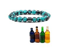 PEKJDS Bracciale anti-alcol Glame - ridurre l'urgenza di bere, Bracciale magnetico regolabile Glame anti-alcol, Bracciali anti-alcol magnetici, Bracciali magnetici sobrietà per uomini e donne (A)