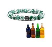 PEKJDS Bracciale anti-alcol Glame - ridurre l'urgenza di bere, Bracciale magnetico regolabile Glame anti-alcol, Bracciali anti-alcol magnetici, Bracciali magnetici sobrietà per uomini e donne (L)