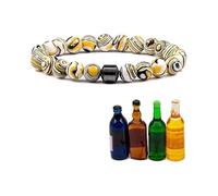 PEKJDS Bracciale anti-alcol Glame - ridurre l'urgenza di bere, Bracciale magnetico regolabile Glame anti-alcol, Bracciali anti-alcol magnetici, Bracciali magnetici sobrietà per uomini e donne (H)