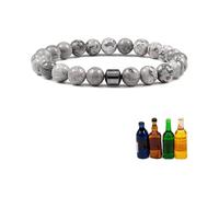 PEKJDS Bracciale anti-alcol Glame - ridurre l'urgenza di bere, Bracciale magnetico regolabile Glame anti-alcol, Bracciali anti-alcol magnetici, Bracciali magnetici sobrietà per uomini e donne (K)