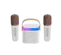 PEKKA Altoparlante Portatile Bluetooth per la Casa Fili Karaoke Audio Canto Intrattenimento Karaoke Audio Microfono Integrato,Bianca
