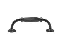 PEKMAR Maniglia per mobile nera Maniglie per mobili adatte per porta della cucina Camera da letto Comò Cassetto Bagno Guardaroba Hardware, 96 mm, 2 pezzi