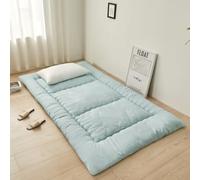 PeKmaR Materasso da pavimento singolo Tatami spesso futon giapponese materasso portatile per dormire materasso pieghevole arrotolabile per ragazzi ragazze materasso,Verde,120x200cm