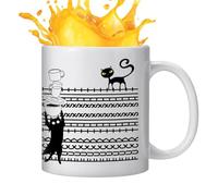 Pekoluta Mug Divertente Da Caffè - Bicchieri in Ceramica 350ml | per cioccolata calda,per caffè latte bevande calde e fredde casa ufficio feste colleghi compagni di lavoro