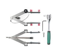 Pekoluta Set Di Morsetti A Pressione 4 Vie - Utensile Regolabile per Pannelli - Morsetti Regolabili per Lavorazione del Legno | Per Falegnami E Per La Realizzazione Di Mobili E Armadi Di Precisione