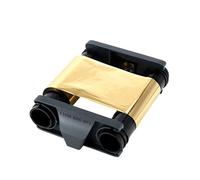 Pekuot Nastro dorato compatibile CBGR0500GL, per stampanti Evolis Badgy 100 Badgy 200, 500 Immagini