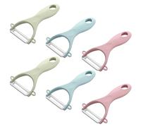Pela In Ceramica, 6 Pcs Pelapatate, Pela Verdure Ceramica, Pela Verdure,sbuccia Patate Professionale, Pelapatate A Forma Di Y, Pelapatate Ceramica, Pelapatate,pelapatate Per Frutta, Rosa + Blu + Verde
