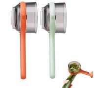 Pela Verdure, Peeler with Container, Multifunctional Box Storage Peeler, Double-Sided Stainless Steel Vegetable Peelers for Cooking, Meal Prep & Kitchen (Orange+Green)