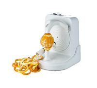 Pelamatic - Pela Verdure Elettrico | Sbucciamele Automatico | Adattabile Frutta e Verdura | Facile da Pulire | Acciaio Inossidabile, Arancione