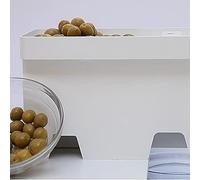 Pelamatic - Robito Oliva | Schiaccia Olive 3 Dimensioni Regolabili | Montaggio e Pulizia Facile | Manuale Incluso | Macchinetta per Olive, Bianco, Plastica ABS Acciaio Ferro