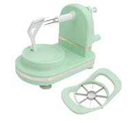 Pelamele, Macchina Multiuso Per La Buccia della Frutta a Manovella con 8 Spicchi Affettatrice Per Mele E Torsolo PP Pelapatate in Acciaio Inossidabile Per Cucina(Verde chiaro)