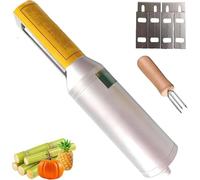 Pelapatate automatico per canna da zucchero, 100 W, in lega di alluminio, per frutta e verdura, per canna da zucchero e cocco, facile da usare