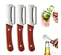 pelapatate, Coltello sbucciatore multifunzione, 2 in 1 con apribottiglie(3)