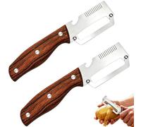 Pelapatate,Con Grattugia E Apribottiglie Gadget Manuale Impugnabile - Pelapatate Per Carote Con Manico In Legno,Adatto A Frutta Cetrioli Cibo Casa Ristorante