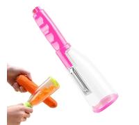 Pelapatate di frutta e verdura multifunzione con contenitore portaoggetti - Strumento da cucina compatto per frutta, patate, carote (rosa, 53,3 x 19,8 cm)