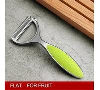 Pelapatate e mele a forma di Y in acciaio inossidabile 304, sbucciatore girevole for frutta e verdura, utensili da cucina(Falt Green)
