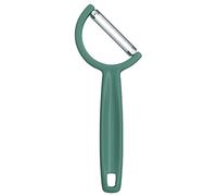 Victorinox Pelapatate Rho, Pelaverdure Universale, per Frutta e Verdura, Bordo Dritto Singolo, Extra Affilato, Swiss Made, Verde