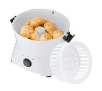 Pelapatate elettrico 85 W Macchina per sbucciare le patate con coperchio trasparente e lama in acciaio inox, per verdure secche e patate