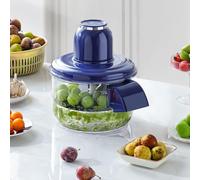 Pelapatate elettrico, macchina automatica for la rimozione della buccia dell'uva da 300 g for pomodorini, dispositivo di pelatura ricaricabile for la cucina di casa(Blue)