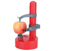 Pelapatate Elettrico, Pelamele, Pelapatate Elettrico, Pelaverdure Salva Sforzo, Pelapatate con Lame in Acciaio Inossidabile E Base Per Patate, Mele, Pelapatate da Cucina(Rosso)
