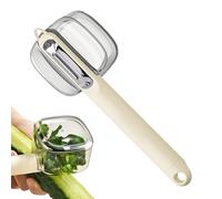 Pelapatate generico, pelapatate da 18,8 cm, pelapatate universale in acciaio , con contenitore per campeggio, picnic, alloggi per studenti