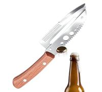 Pelapatate In Acciaio Con Squamatore per Pesce e Manico Ergonomico Manuale