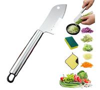 Pelapatate Julienne multiuso in acciaio inossidabile, 2026 Affettatrice portatile for frutta e verdura con lama di precisione aggiornata con impugnatura comoda e foro for appendere patate carote(1pcs)