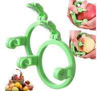 Pelapatate manuale per frutta e verdura di livello chef - lama rotante regolabile, esfoliazione più uniforme, protezione sicura, stoccaggio più compatto (confezione da due)