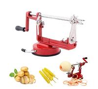 Pelapatate mele, 3 in 1 mele pelapatate Corer Remover affettatrice taglierina a spirale, patate e frutta verdura multifunzione macchina manuale per utensili da cucina