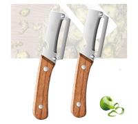 Pelapatate Multifunzionale For La Cucina, Lama In Acciaio Inox Ultra Affilata, Impugnatura Antiscivolo Con Apribottiglie, Sbuccia Facilmente Patate, Frutta E Verdura(2PCS)
