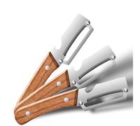 Pelapatate Multifunzionale, Multi-Functional Vegetable Peeler, Pela Patate multifunzionale in acciaio inossidabile per la cucina con manico in legno e apribottiglie (3PC)