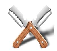 Pelapatate Multifunzionale, Multi-Functional Vegetable Peeler, Pela Patate multifunzionale in acciaio inossidabile per la cucina con manico in legno e apribottiglie (2PC)