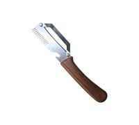 Pelapatate Multifunzione - Manico Ergonomico Antiscivolo In Legno | Pelapatate Manuale Per Frutta E Verdura - Per Patate Cetrioli, Per Cucina Campeggio Picnic Viaggio, 17x3.5cm 50g