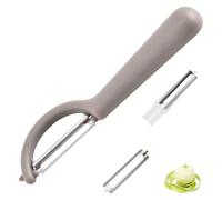 Pelapatate P per Tupper con 2 lame di ricambio, pelapatate per Tupperware, pelapatate per pelare asparagi, lama di ricambio in acciaio inox per pelare verdure, pelapatate