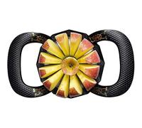 Pelapatate per frutta, taglierina per frutta e verdura in acciaio inossidabile con 12 lame, ultimo aggiornamento Maniglia facile da impugnare per, carotaggio, affettare,